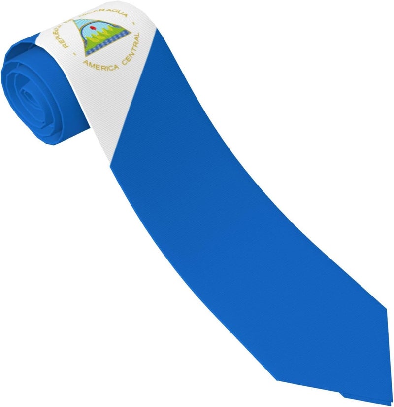 AKMCBSH National Flags Tie Comfortable Soft Novelty Necktie Unisex for Weddings Party Birthday Gift - Image 1